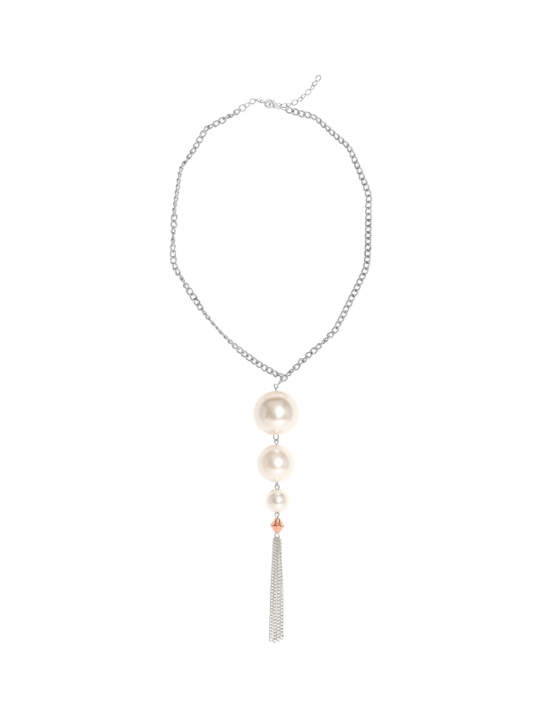Collier perle années 20 avec pendentif