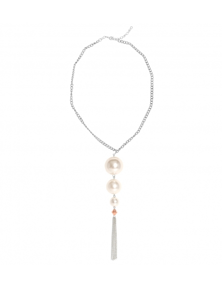 Collier perle années 20 avec pendentif