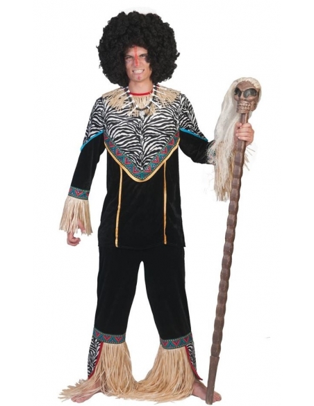 Déguisement zoulou africain pour homme du S/M au L/XL