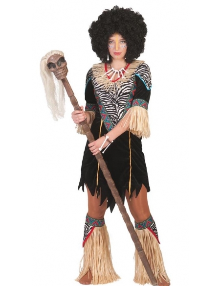 Déguisement africaine zoulou femme du S/M au L/XL