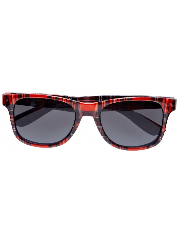 Lunettes tartan rouge pour adulte