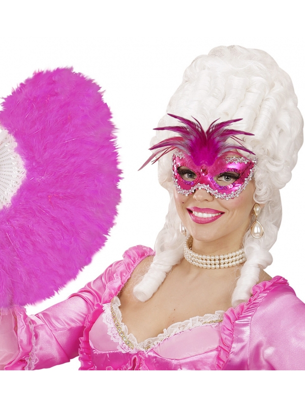Masque Vénitien à Plumes Pour Femme - Demi-visage Réglable Pour Fête Mardi Gras Et Soirée Masquée
