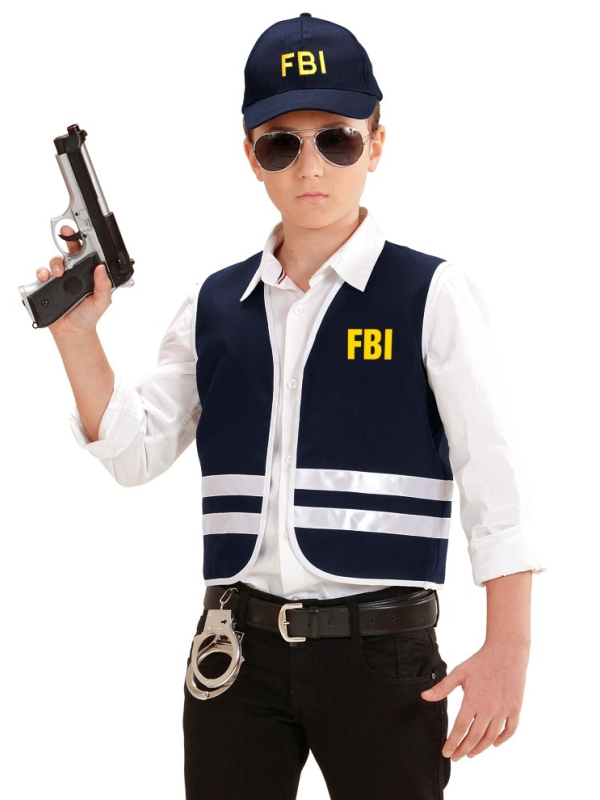 Set Agent du FBI Enfant (gilet, casquette)