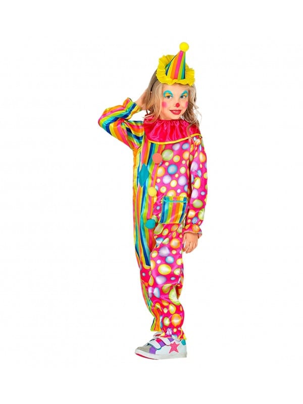 Déguisement Clown enfant avec combinaison et chapeau)