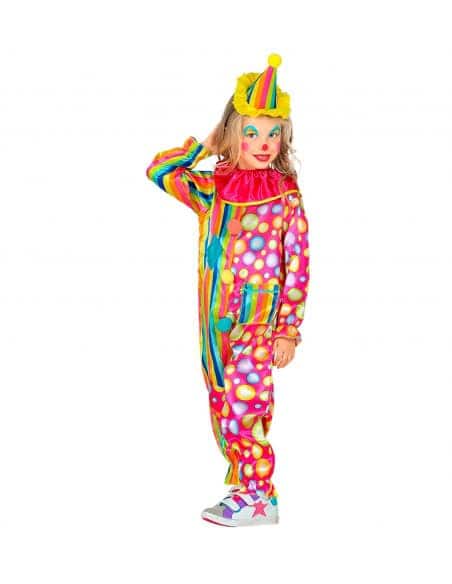 Déguisement Clown enfant avec combinaison et chapeau)