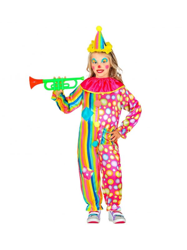 Déguisement Clown enfant avec combinaison et chapeau)