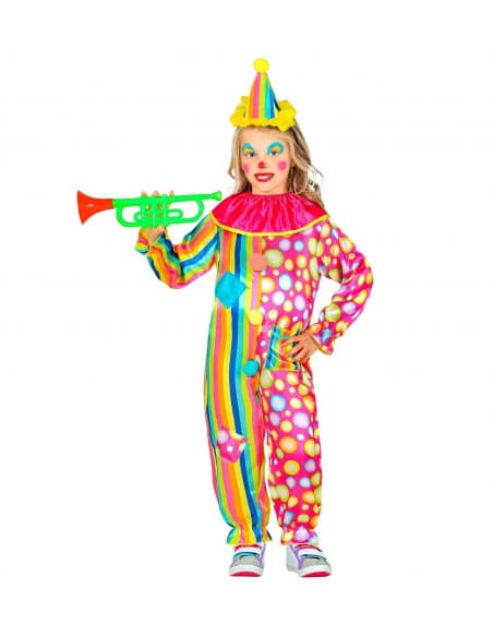 Déguisement Clown enfant avec combinaison et chapeau)