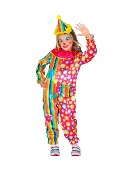 Déguisement Clown enfant avec combinaison et chapeau)