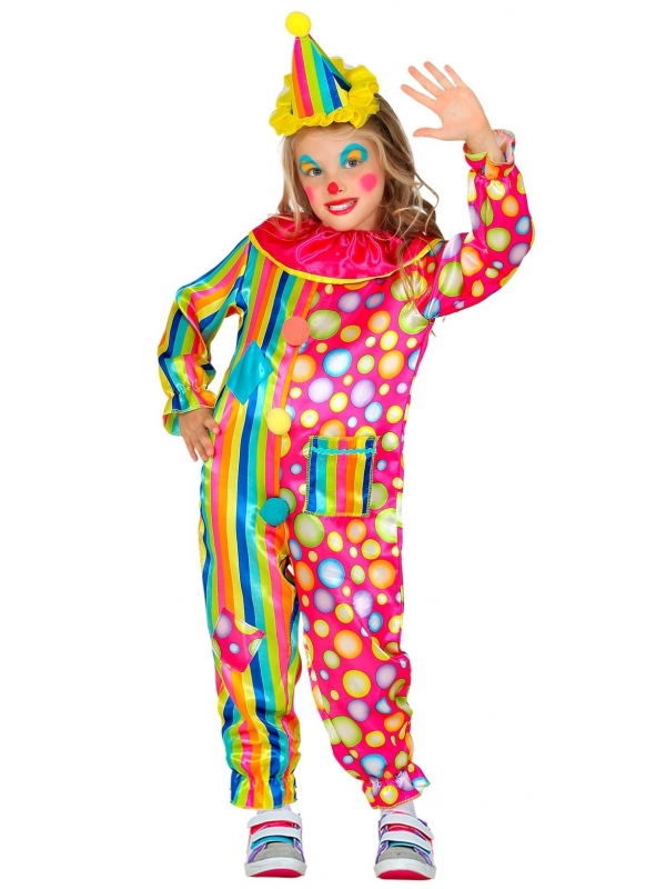 Déguisement Clown enfant avec combinaison et chapeau