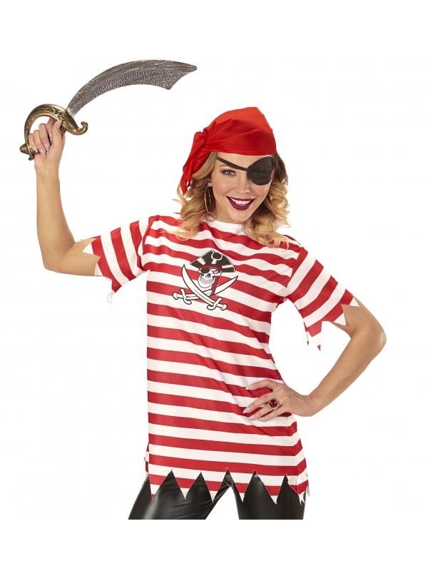 Set pirate femme (t-shirt, bandana et cache-œil)