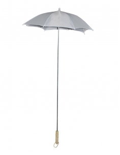 Parapluie clown ou carnaval Dunkerque blanc/gris - 105 cm