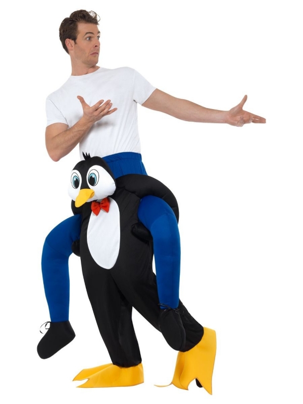 Déguisement Porté par Pingouin Noir Adulte (combinaison)