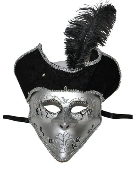 Masque Vénitien homme avec tricorne