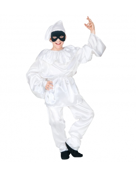 Déguisement Pierrot blanc enfant et ado – Le grand classique du carnaval et du théâtre