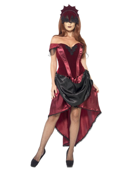 Déguisement Vénitienne sexy (corset, jupe et tiare)