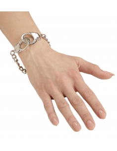 Bracelet motard ou rocker paire de menottes 2