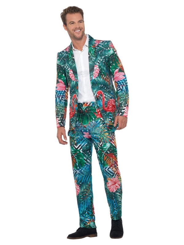 Costume Sexy Homme, motif flamands roses