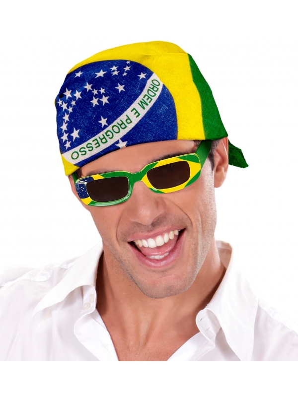 Bandana Brésil coton 55 x 55 cm