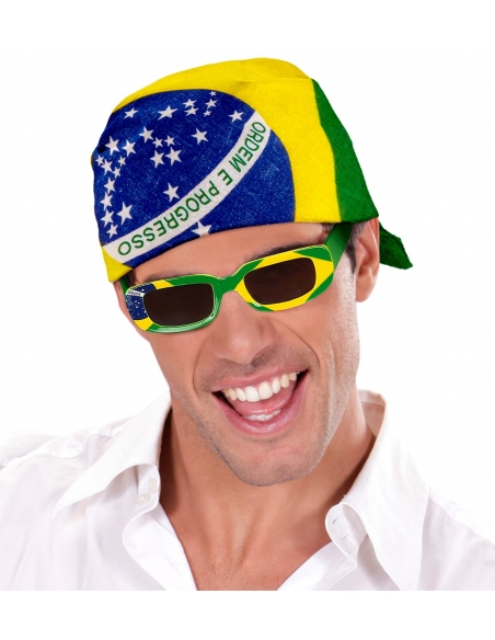 Bandana Brésil coton 55 x 55 cm