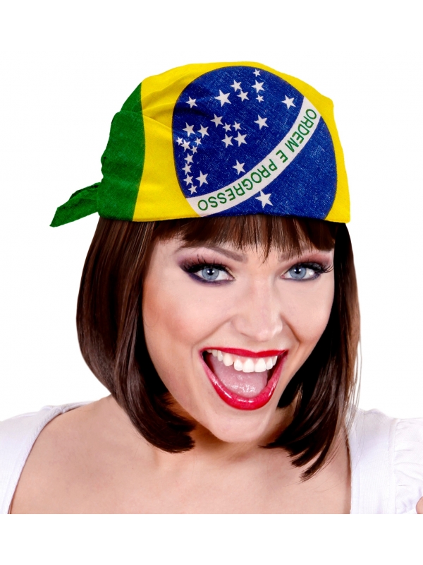 Bandana Brésil coton 55 x 55 cm