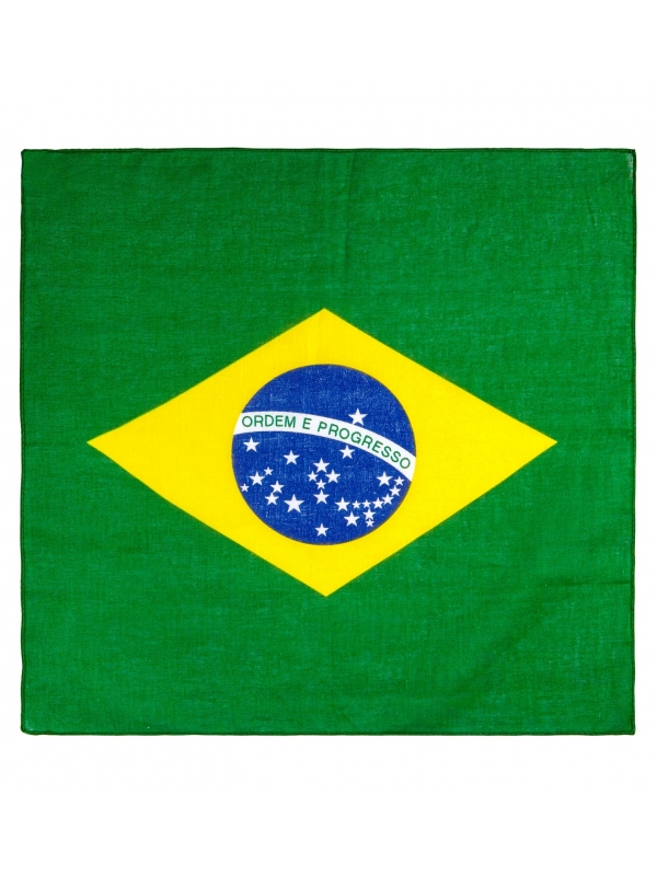 Bandana Brésil coton 55 x 55 cm