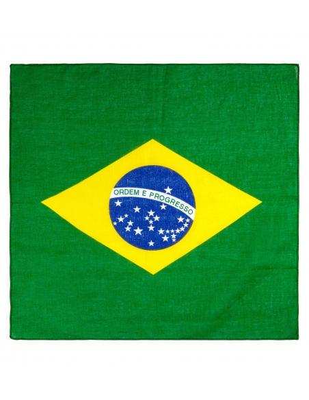Bandana Brésil coton 55 x 55 cm