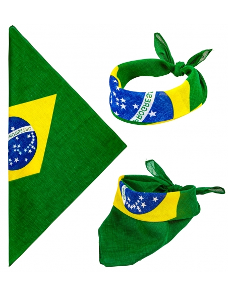 Bandana Brésil coton 55 x 55 cm