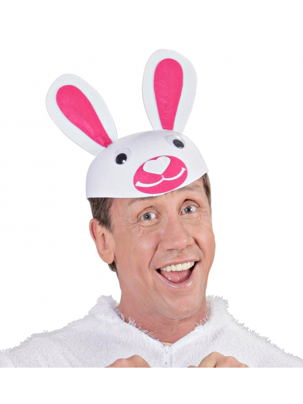 Chapeau tête de lapin en feutre