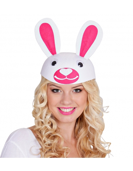 Chapeau tête de lapin en feutre