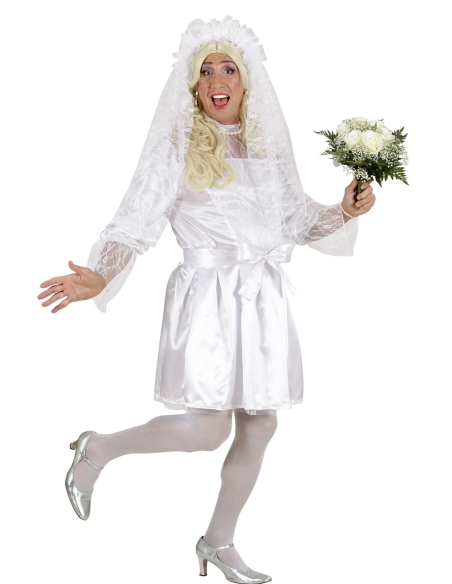 Déguisement Mariée Homme (robe, ceinture, voile)