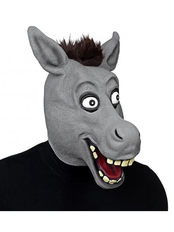 Masque intégral d'âne en latex pour adulte