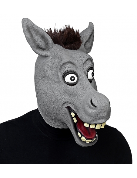 Masque intégral d'âne en latex pour adulte