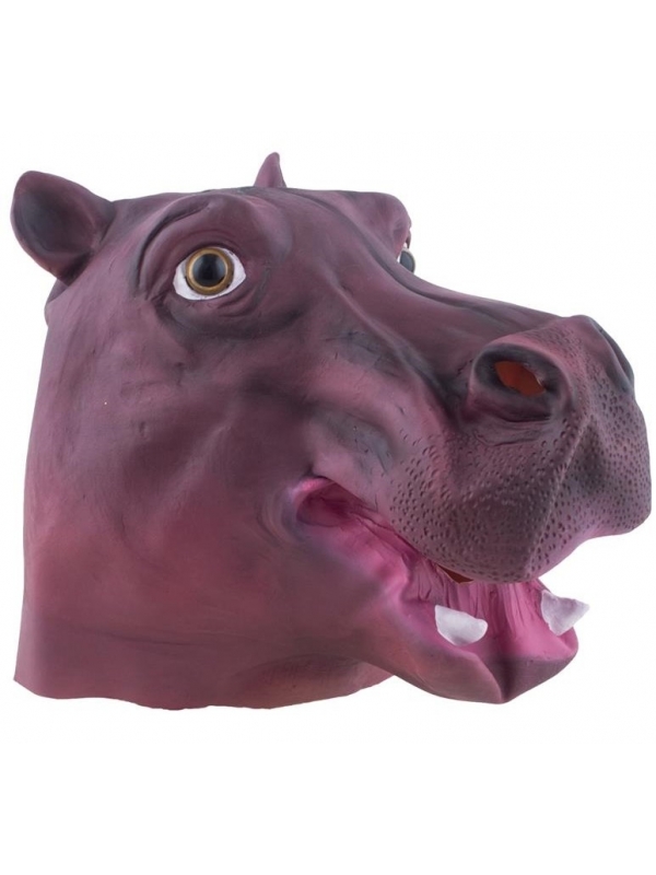 Masque d'hippopotame en latex pour adulte