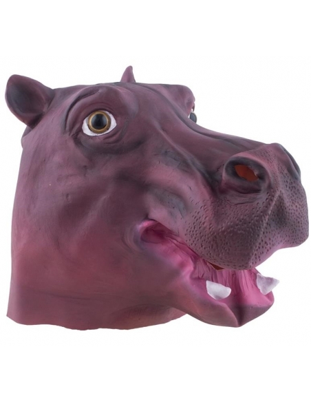 Masque d'hippopotame en latex pour adulte