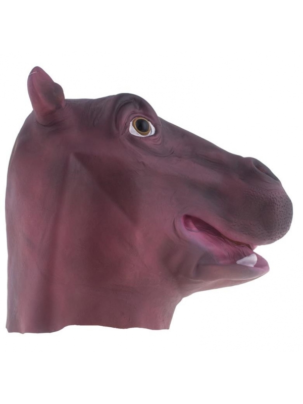 Masque d'hippopotame en latex pour adulte