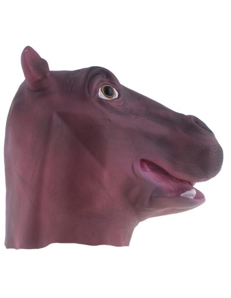 Masque d'hippopotame en latex pour adulte