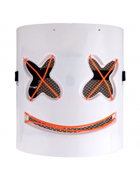 Masque Smiley avec lumière blanche