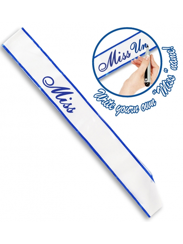 Echarpe de Miss en satin à personnaliser