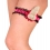 Jarretière rose et noir femme avec zizi