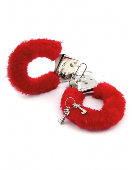 Menottes fourrure rouge