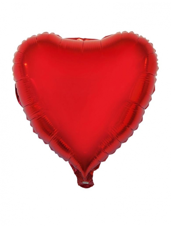 Ballon forme cœur rouge 56 x 46 cm