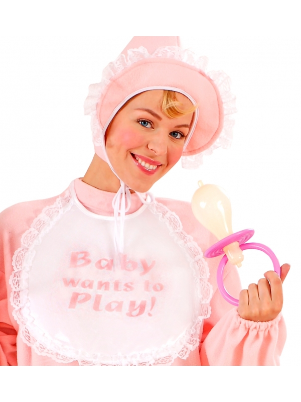Tétine géante de bébé rose