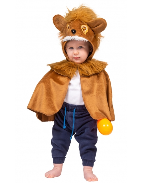 Cape bébé lion avec capuche