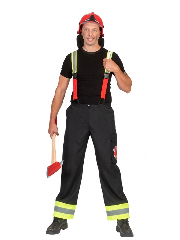 Pantalon de pompier homme avec bretelles