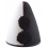 Chapeau pointu noir et blanc clown adulte