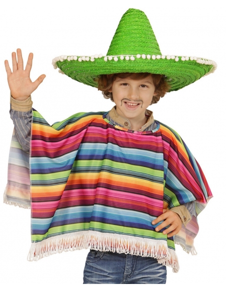 Poncho mexicain enfant