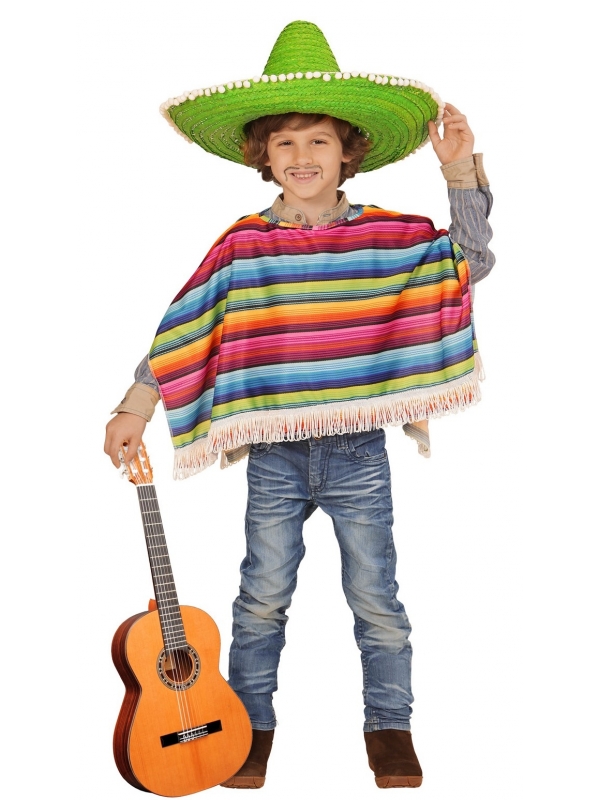 Poncho mexicain enfant