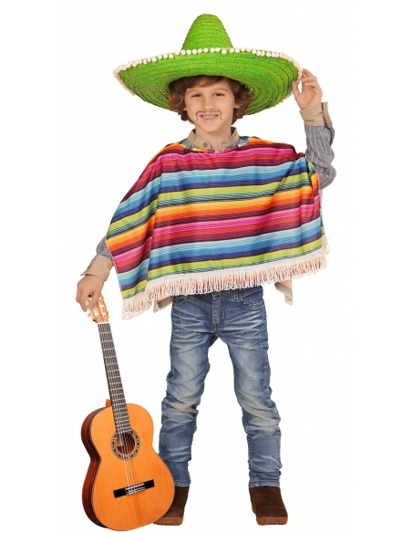 Poncho mexicain enfant