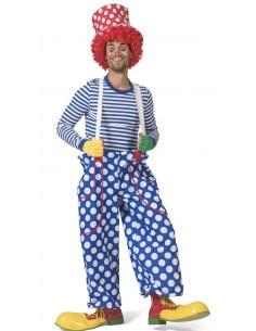 Pantalon de clown homme avec bretelles