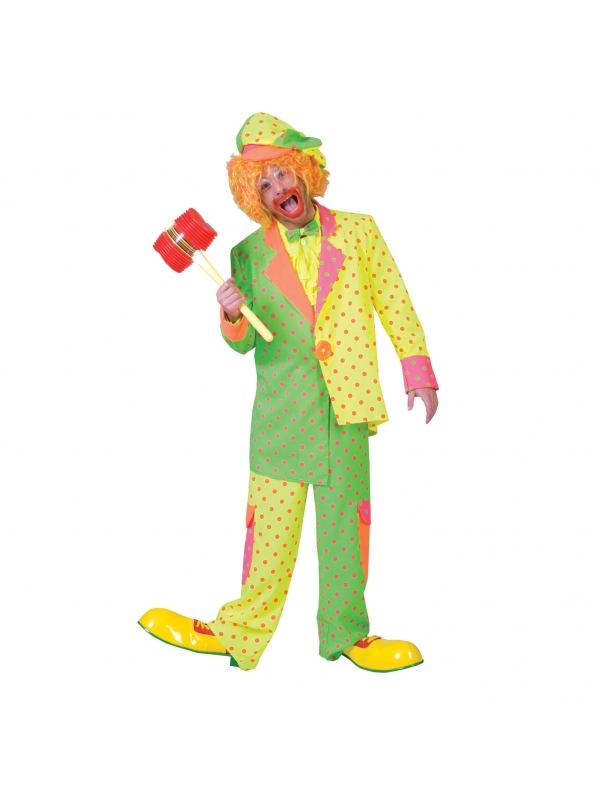 Costume de clown pour homme (veste et pantalon)